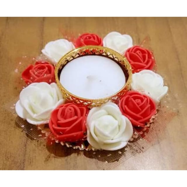 015 Designer Decorated Diya BHAIDOOJ, Engagement Platter, Festive Diwali Pooja Floating Plate/THALI/Rangoli Pack of