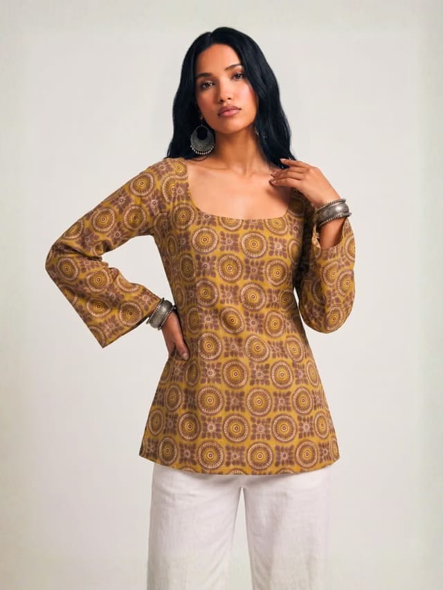 Tarini Deep Back Sleeved Kurti