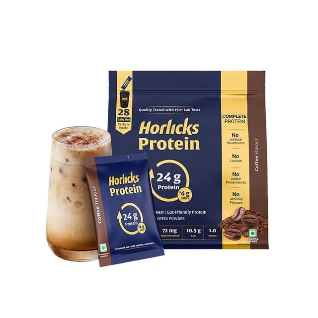 Horlicks Fermented Yeast Protein Sachets (Coffee)