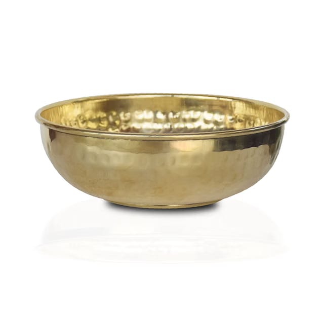 Brass Bowl, 1 Piece (Gold - 4.5 X 1.75 Inch)