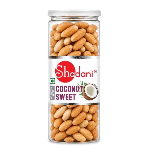 Shadani Coconut Sweet Candy (Pack Of 200g), Indian Nariyal Meethai, Candy/Toffee