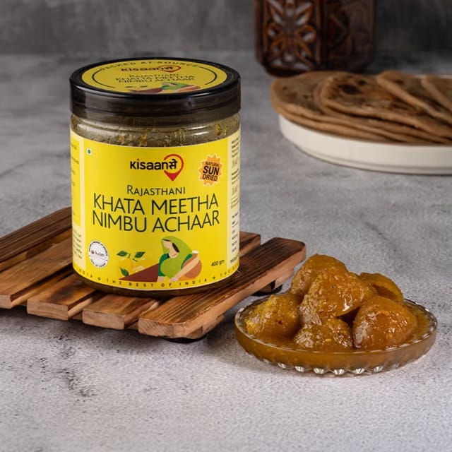 Kisaansay Rajasthani Khatta Meetha Lime Pickle