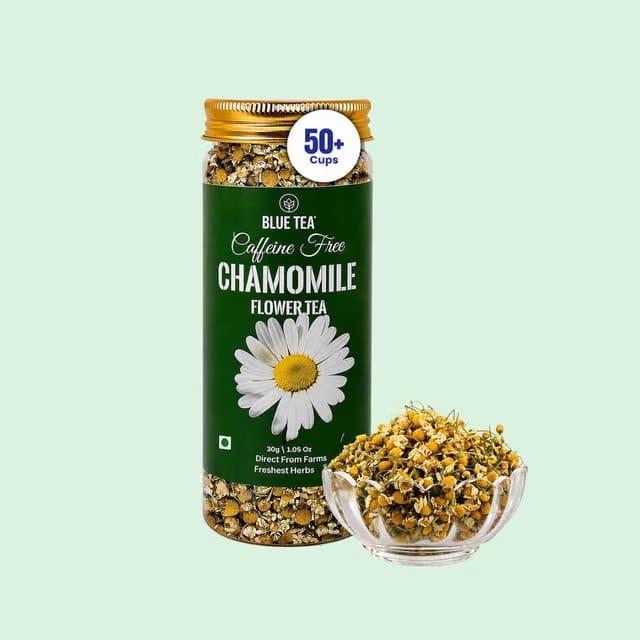Blue Tea - Chamomile Flower Herbal Tea Jar