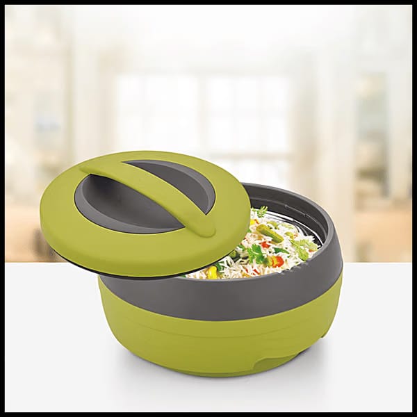 Insulated Plastic Casserole For Roti/Chapati - Cosmos N Dlx, Green