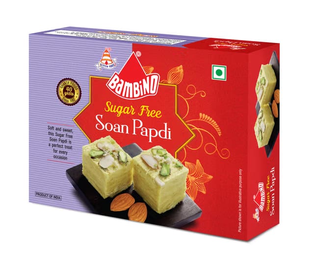 Bambino Soan Papdi Sugar Free Each 250 Gms X