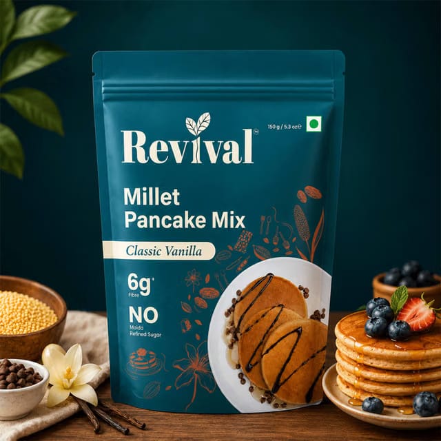 Revival Millet Pancake Mix - Vanilla Flavour