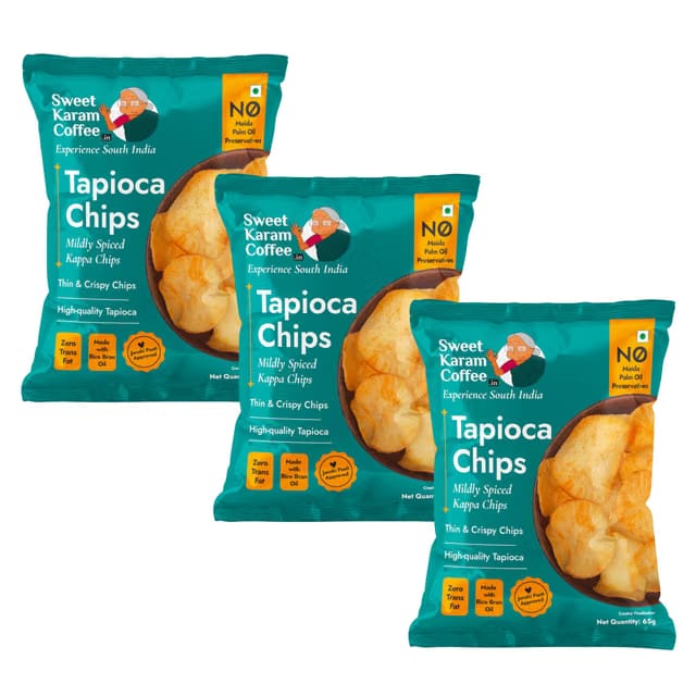 Sweet Karam Coffee Tapioca Chips –