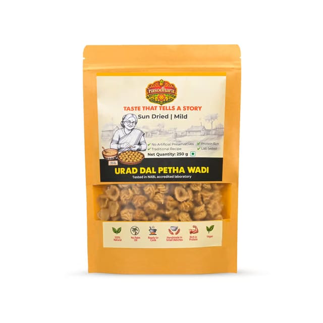 Urad Dal Petha Traditional Indian Sun Dried Lentil Nuggets Handmade Homemade Style Badi Wadi Punjabi Rajasthani Mangodi