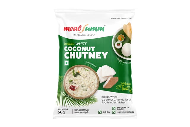 Mealsumm Coconut Chutney (Just add Water, One pack make 4 servings), 200 gm