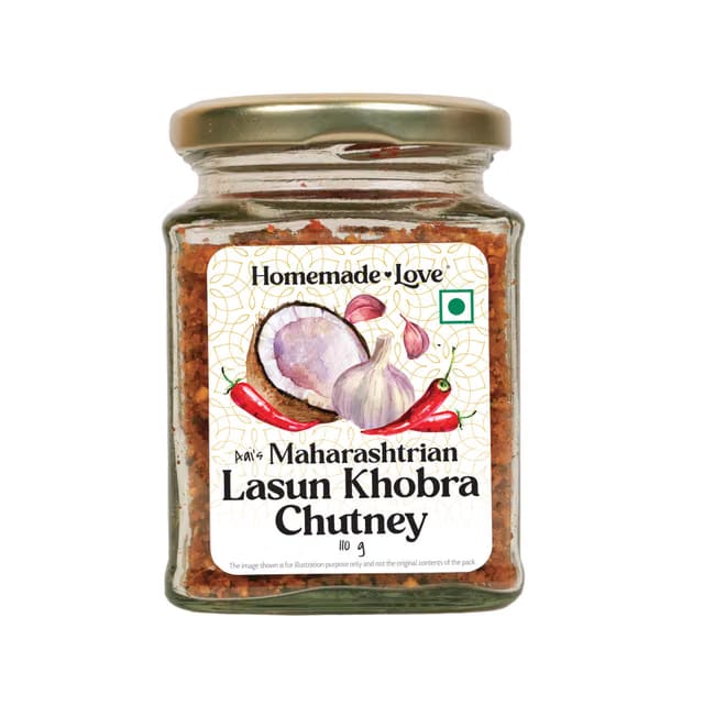 Homemade Love Lasun Khobra Chutney