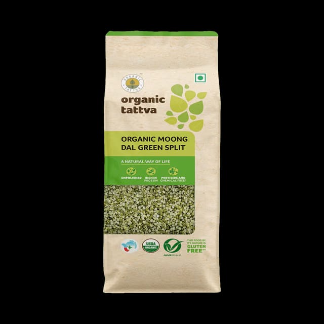organic tattva Split Organic Moong Dal (Chilka)
