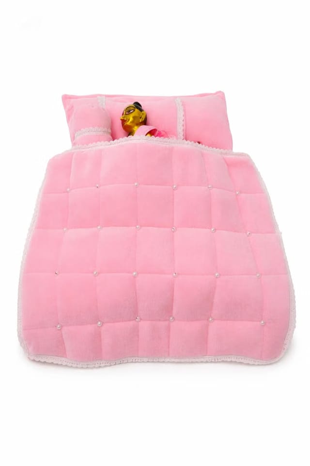 (Size 1 to 7) LADDU Gopal Bed/Bedding/Bister Warm for Winter Set Soft Fabric and Comfortable for Krishna