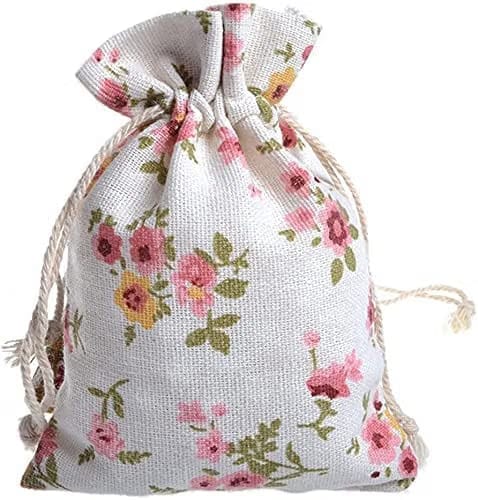 10 Pcs Jute Potli Bags for Return Gift, Festive Gifting