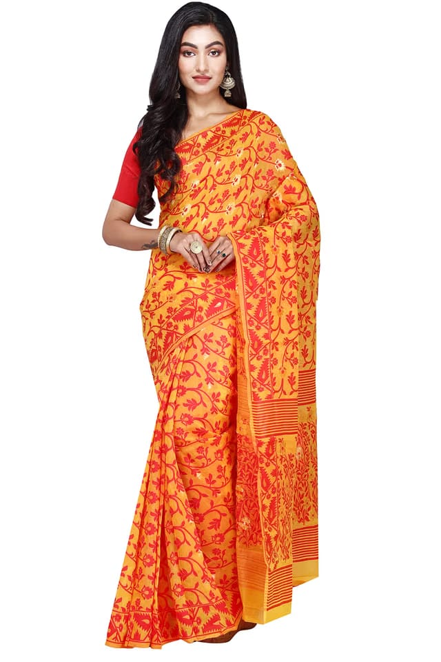 Premium Dhakai Jamdani Saree for Women