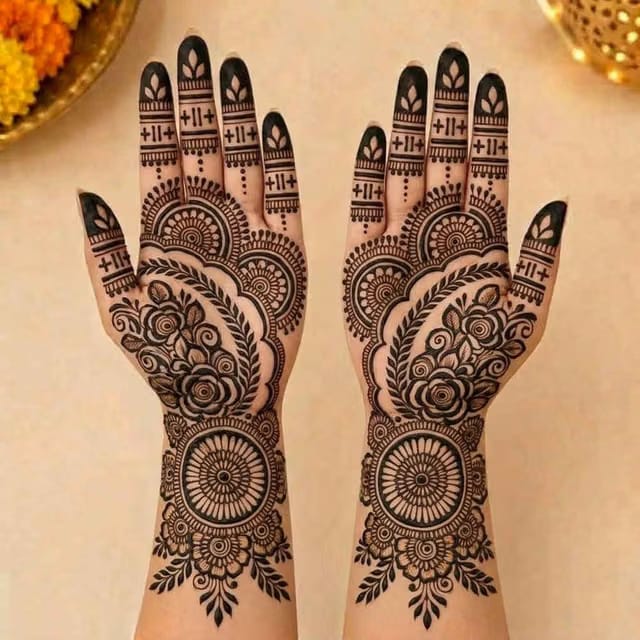 Heritage Blossom Traditional Mehendi Stencil