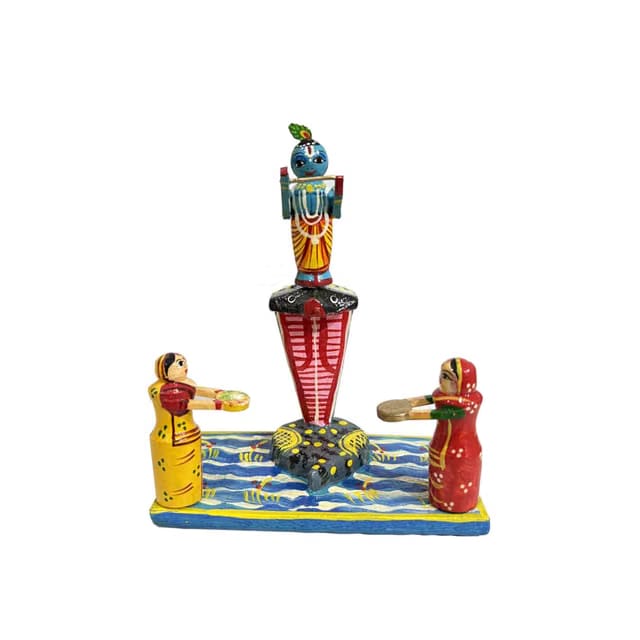 HASTSHILP Handmade Radha Krishna House GOLU