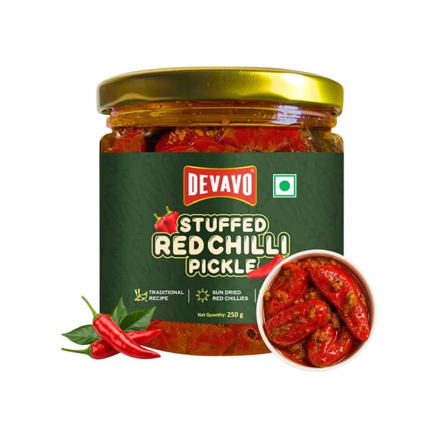 Devavo Stuffed Red Chilli Pickle