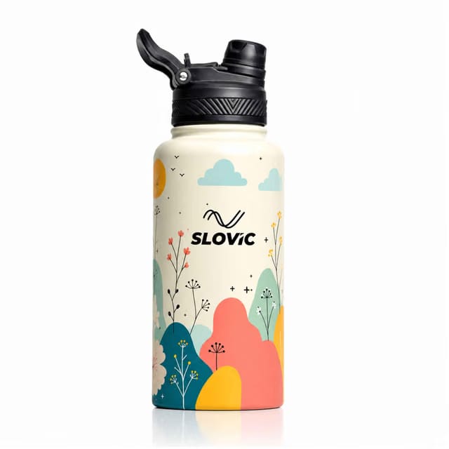 Double Wall Vacuum Insulated Stainless Steel Water Bottle Meadow