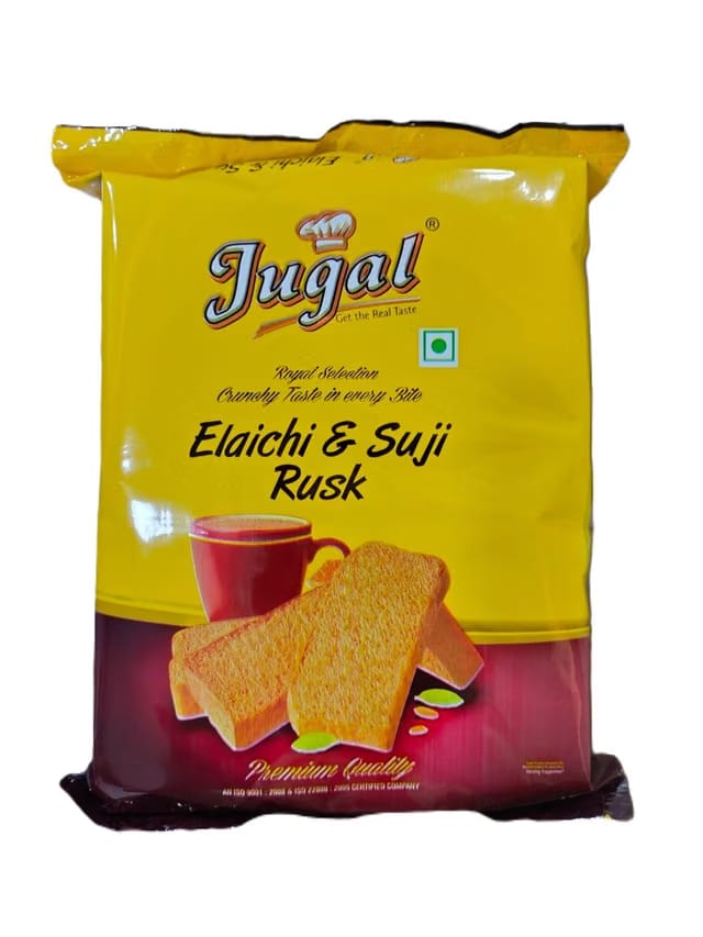 Jugal Elaichi & Suji Rusk, Crispy, Crunchy and Delicious Tea Time Toast Biscuits with Rich Cardamom Flavor Perfect