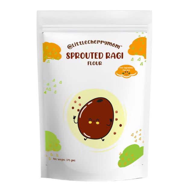 @littlecherrymom Sprouted Ragi Flour |