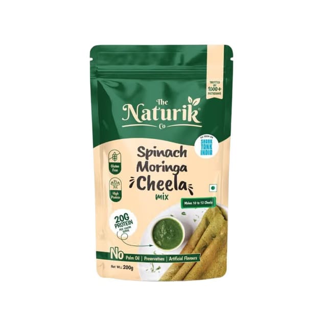 The Naturik Co Spinach Moringa Chilla Mix