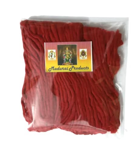 Madurai Products Red Wicks THIRI Diya Batti Long Cotton Wicks Navratri Special Jyot Batti Pack