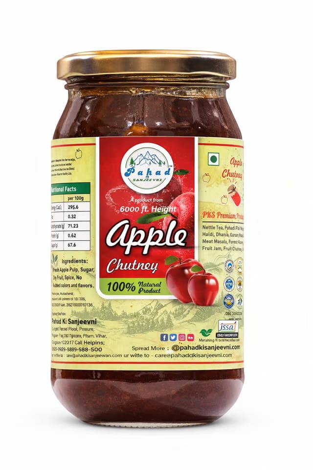 Pahad Ki Sanjeevni Natural Apple Chutney, Fresh Apples