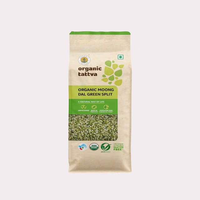 Organic Tattva Moong Dal Green Split