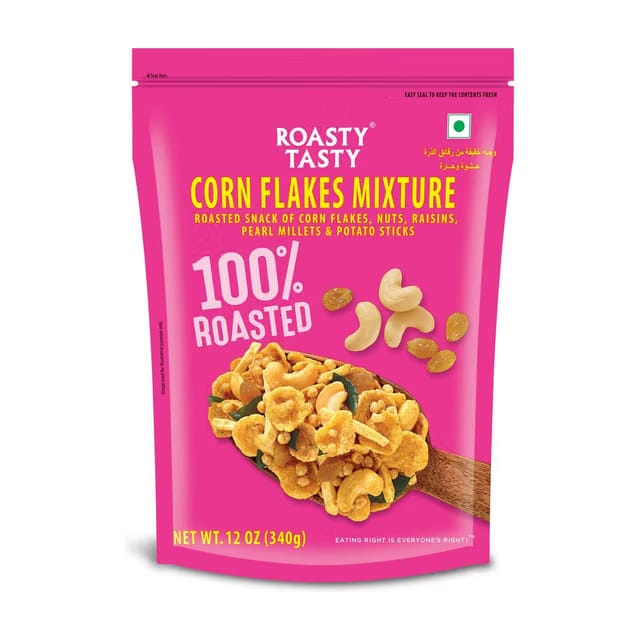 Roasty Tasty Corn Flakes Mixture Roasted Namkeen Snack Namkeen