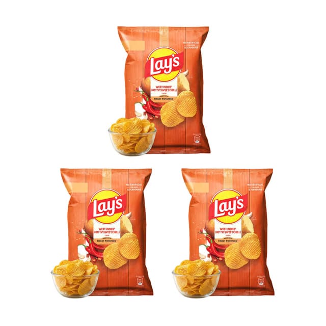 Lay's West Indies Hot 'n' Sweet Chilli Potato Chips Combo