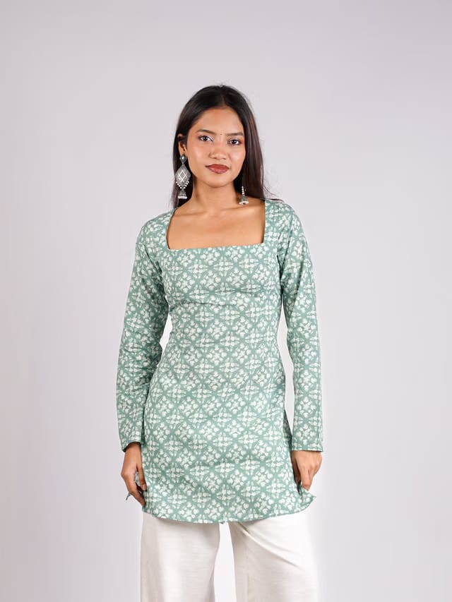 Chaya Sleeved Corset Kurti