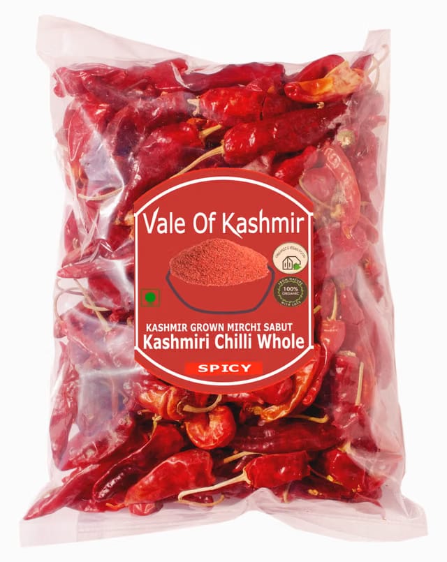 Vale Of Kashmir Kashmiri Mirchi/Chilli Whole 250 Gram