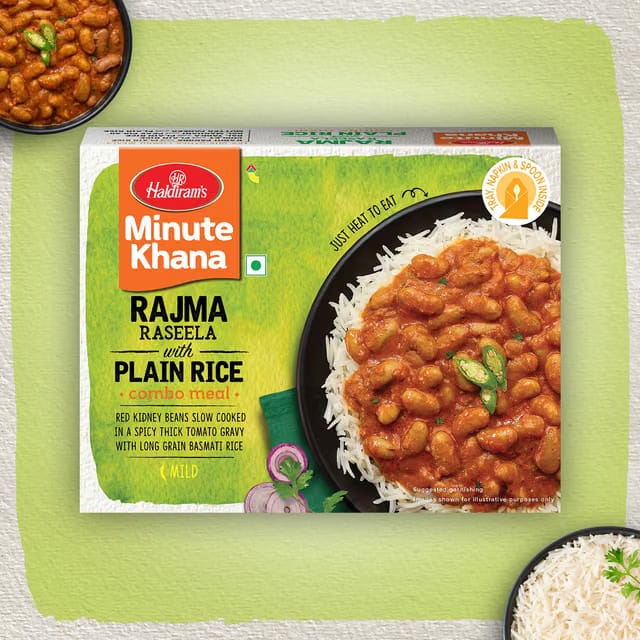 Haldiram's Ready To Eat Rajma With Plain Rice