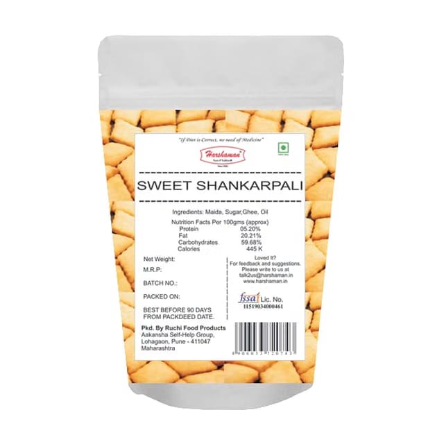 HARSHAMAN Sweet Shankarpali/Snacks 200g Each