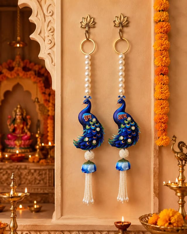 Peacock Design Shubh Labh Toran