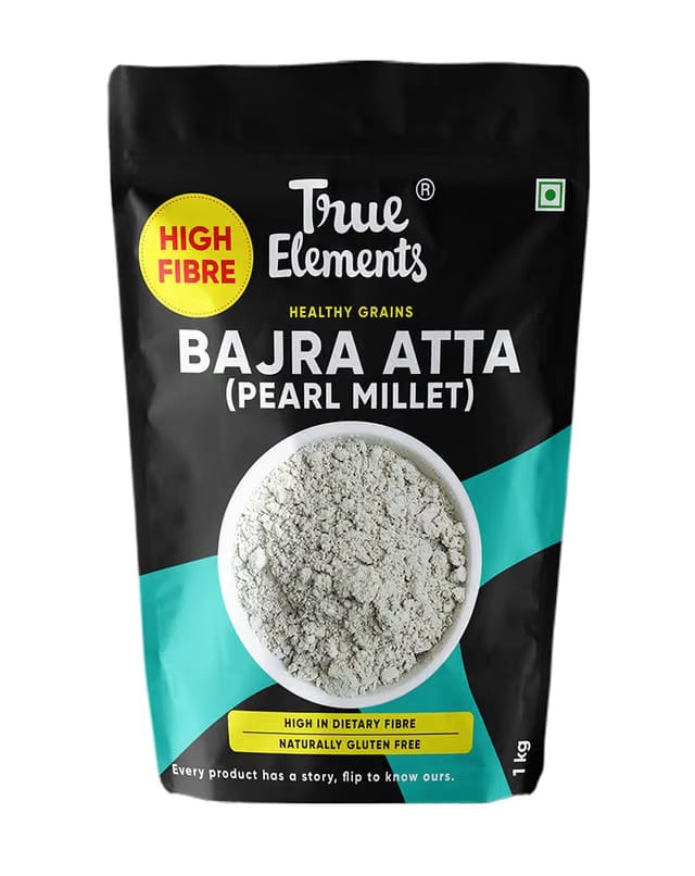 True Elements Bajra Atta 1kg - Bajra Flour, Bajri