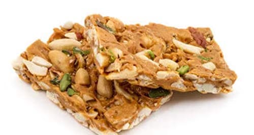 Organic Bites Peanut and Jaggery Chikki I Peanut Chikki