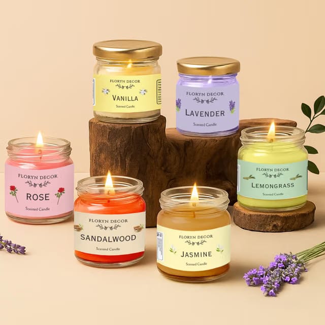 Jar Scented Candles Gift Set