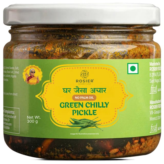 Rosier Homemade Green Chilli Pickle