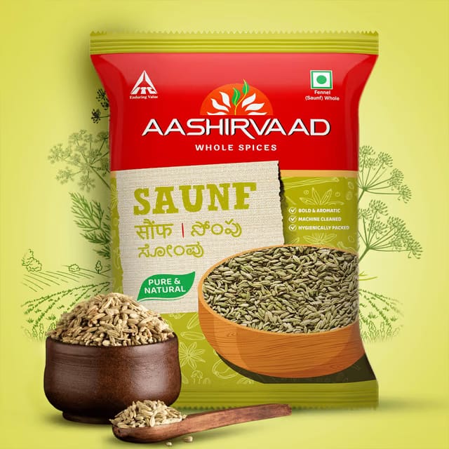 Aashirvaad Saunf, 100% Fennel