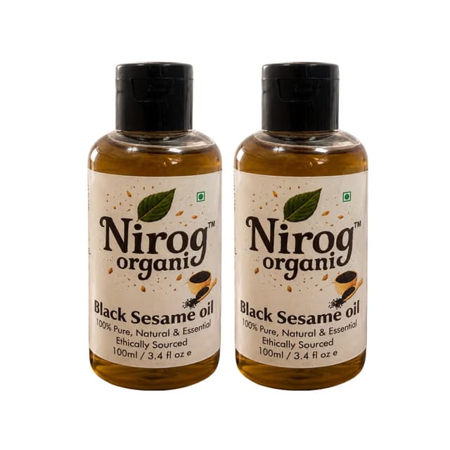 NIROG ORGANIC Black Sesame Oil for Cooking and Daily Use