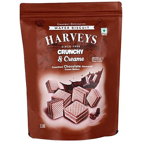 Harveys Crunchy & Creame Wafer Biscuit - Chocolate