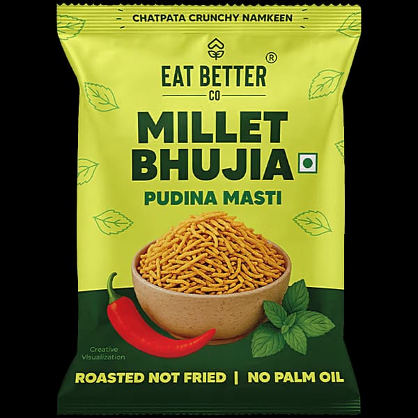 Eat Better Co Pudina Masti Millet Bhujia