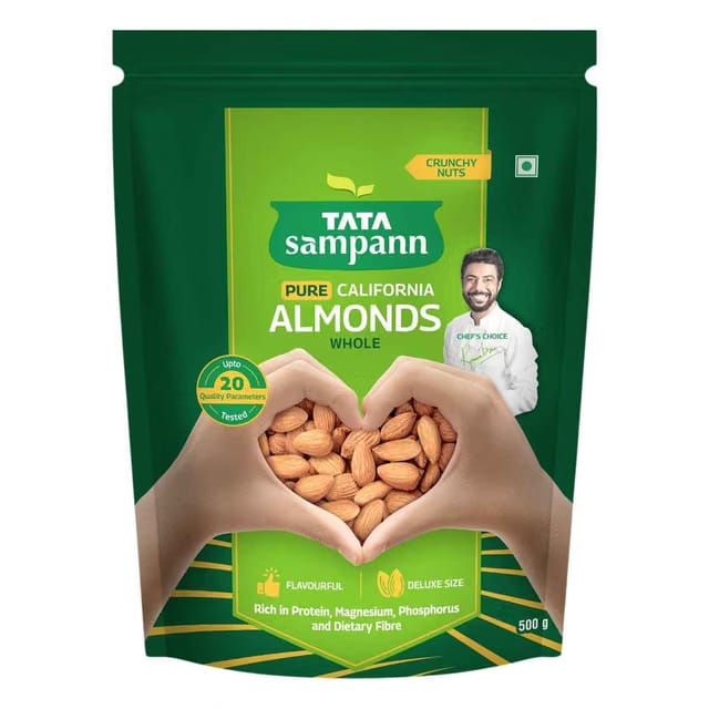 Tata Sampann Totally Pure California Almonds/Badam Giri