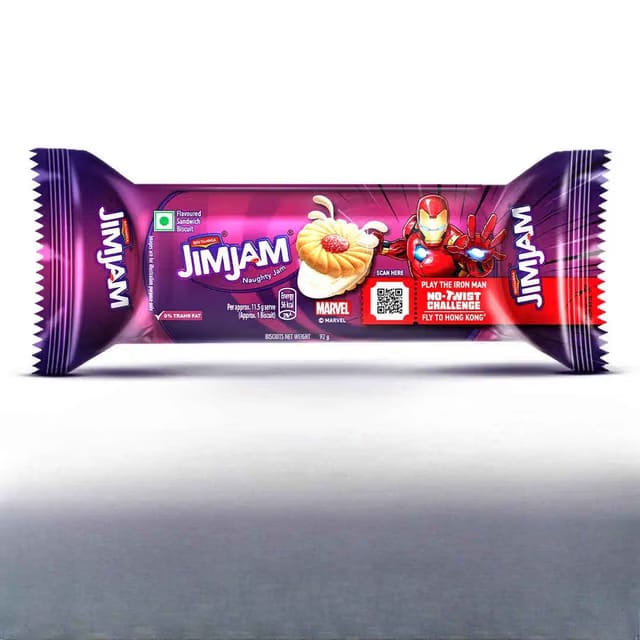 Britannia Treat Jim Jam Naughty Jam creme Biscuits