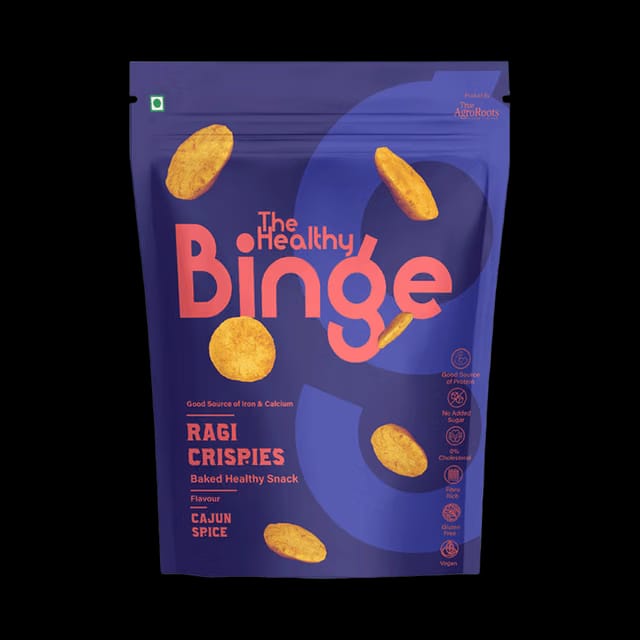 The Healthy Binge Ragi Baked Chips Cajun Spice