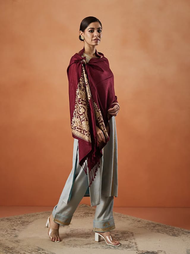 Women Embroidered Stole