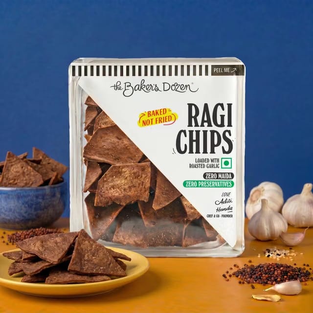 The Baker's Dozen Ragi Chips Zero Maida, High Protein