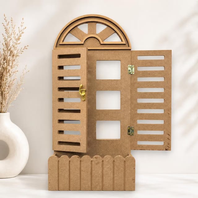 Decorative Wooden Wall Jharokha Photo Frame