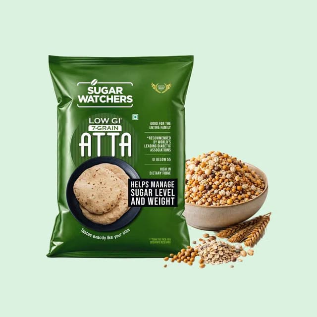 Sugar Watchers Low Gi 7 Grain Atta - Diabetic Friendly Pouch